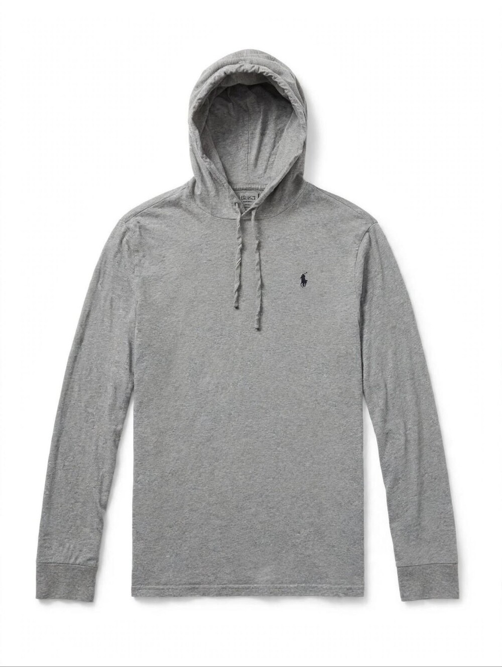Polo Ralph Lauren Gray Hooded Long Sleeve Tee Mens XXL